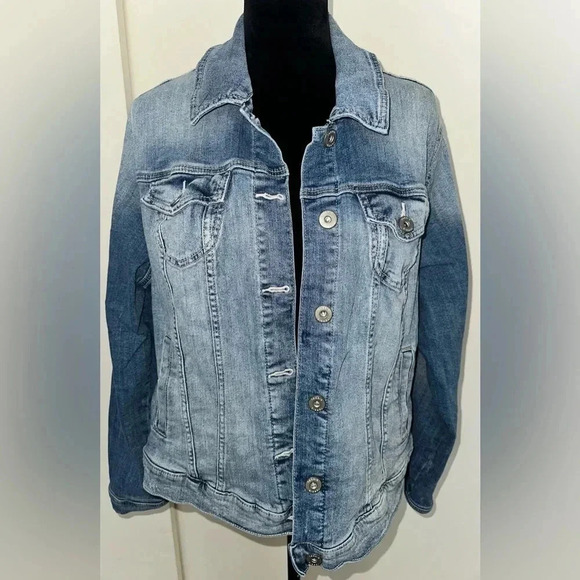 Torrid Distressed Denim Jean Jacket - Picture 3 of 8